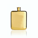 Viski Belmont Gold Plated Flask | James Anthony Collection