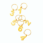 Viski Belmont Gold Plated Wine Charms | James Anthony Collection