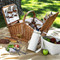 Picnic at Ascot Huntsman English-Style Willow Picnic Basket with Service for 4 w/ Blanket - London