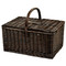 Picnic at Ascot Surrey Willow Picnic Basket with Service for 2 w/Blanket - Closed