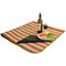 Picnic At Ascot Outdoor Picnic Blanket with Water Resistant Backing - Orange Stripe | James Anthony Collection