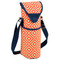 Picnic at Ascot Insulated Wine Bottle Tote with Shoulder Strap - Diamond Orange | James Anthony Collection