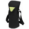Picnic at Ascot Insulated Wine Bottle Tote with Shoulder Strap - Black/Apple | James Anthony Collection