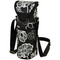 Picnic at Ascot Insulated Wine Bottle Tote with Shoulder Strap - Night Bloom | James Anthony Collection