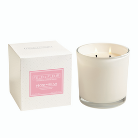 Hillhouse Naturals Peony Blush White 2 Wick Candle | James Anthony Collection