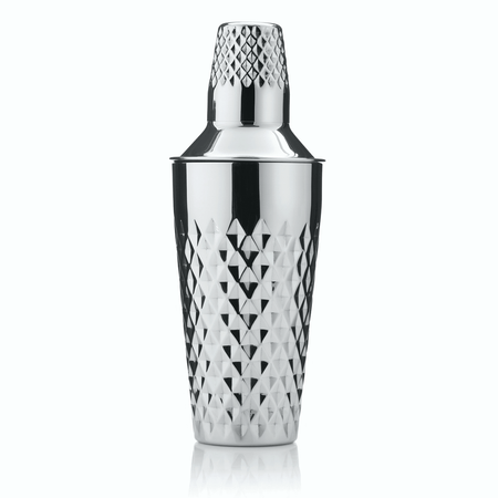 Viski Admiral Stainless Steel Faceted Cocktail Shaker | James Anthony Collection
