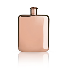 Viski Summit Copper Plated Flask | James Anthony Collection
