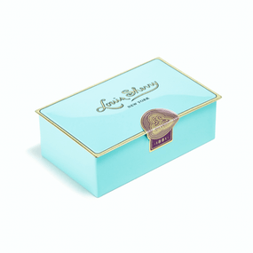 Louis Sherry Chocolates 2-Piece Nile Blue Tin | James Anthony Collection