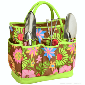 Picnic At Ascot Garden Tote & Tools Set - Floral | James Anthony Collection