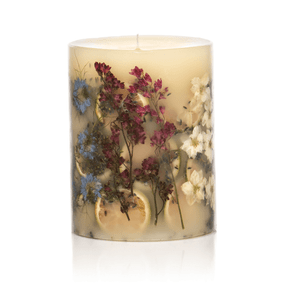 Rosy Rings Roman Lavender Round Botanical Candle | James Anthony Collection