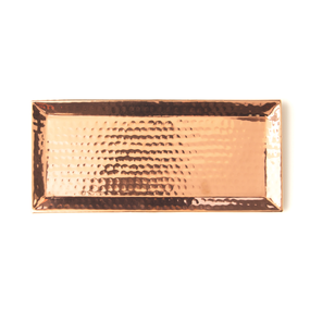 Rosy Rings Hammered Rose Gold Tray | James Anthony Collection