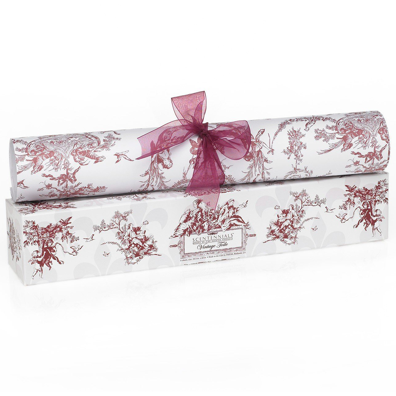 Scentennial Vintage Toile Red Scented Drawer Liners | James Anthony  Collection