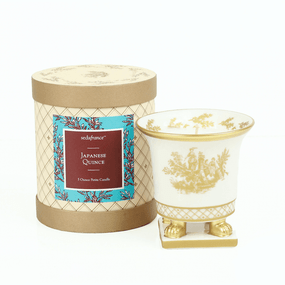 SEDA France Japanese Quince Classic Toile Petite Ceramic Candle | James Anthony Collection