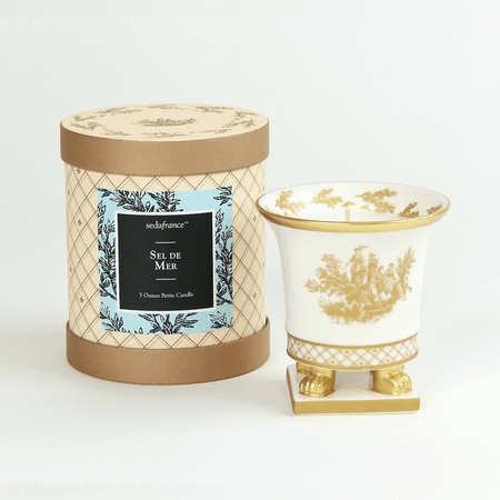 SEDA France Sel de Mer Classic Toile Petite Ceramic Candle | James Anthony Collection