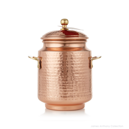 Thymes Simmered Cider Tall Copper Pot Candle UPC 637666047652 | James Anthony Collection