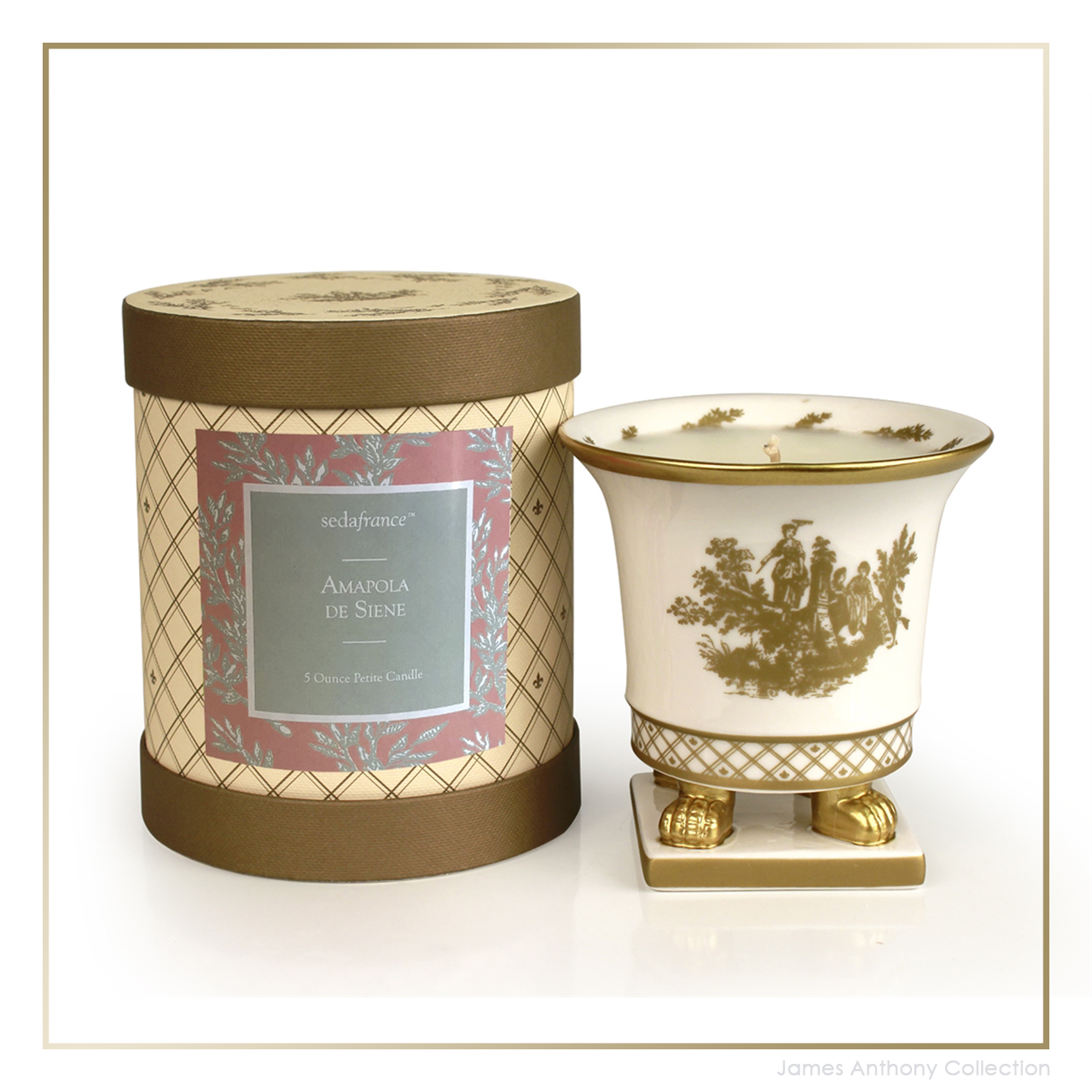 SEDA France Ampola de Seiner Classic Toile Petite Ceramic Candle | James  Anthony Collection