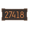 Roanoke Modern Address Plaque Oil Rubbed Bronze - James Anthony Collection