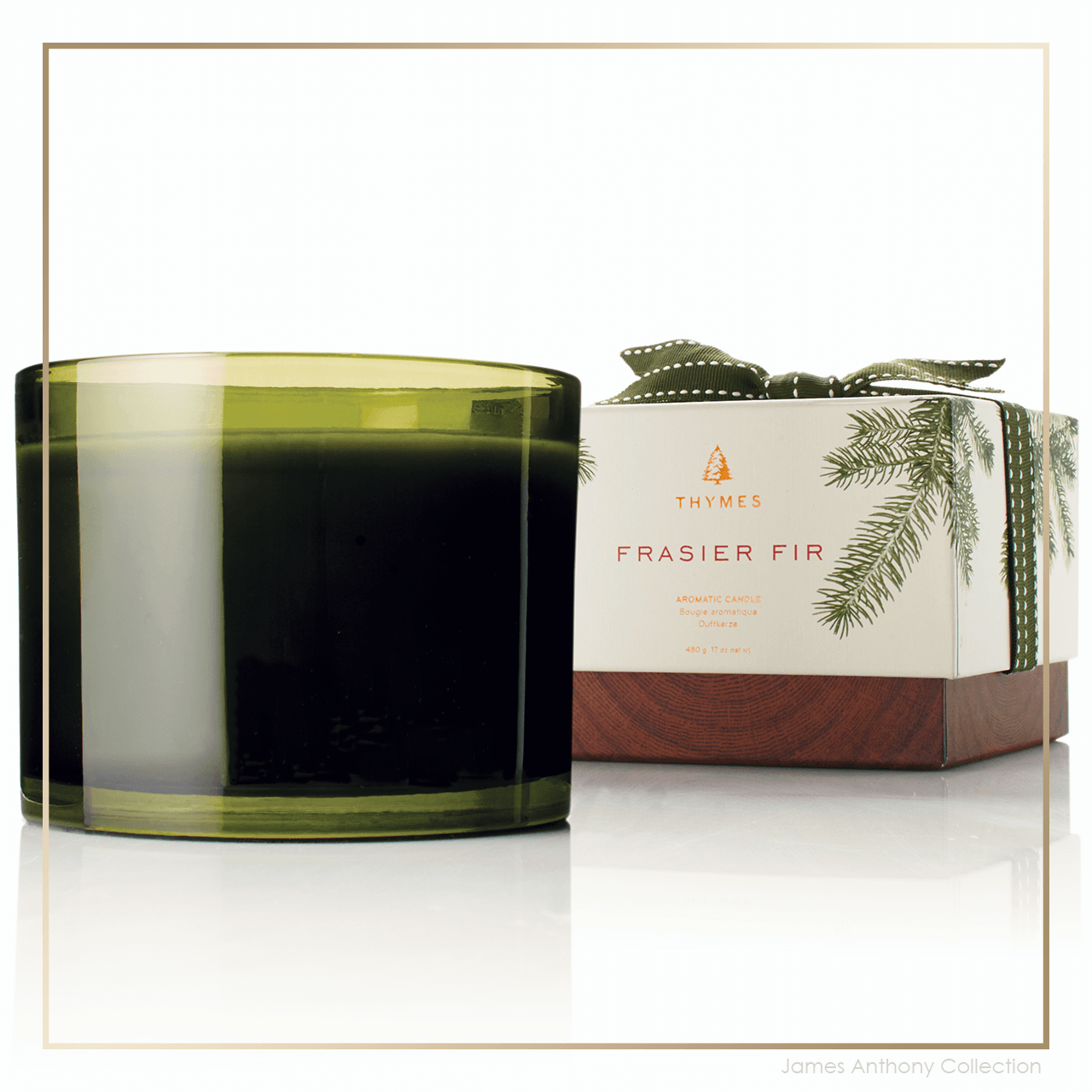 Thymes Frasier Fir 3Wick Candle James Anthony Collection