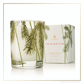 Thymes Frasier Fir Votive Candle | James Anthony Collection