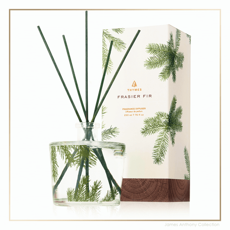 Thymes Frasier Fir Pine Needle Reed Diffuser | James Anthony Collection