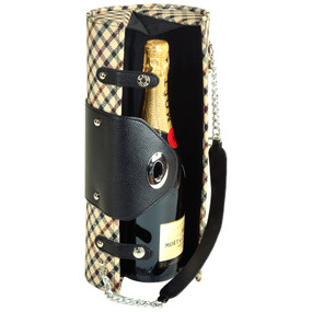 Picnic at Ascot Wine Purse in London Plaid | James Anthony Collection