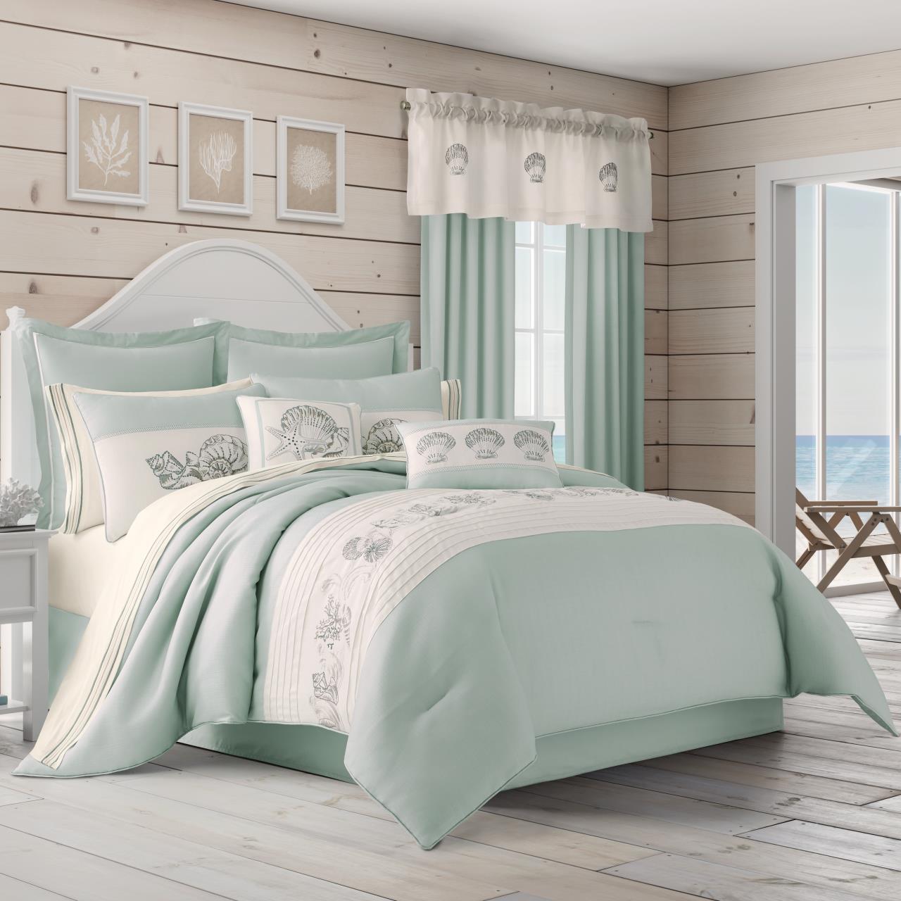 Water S Edge Aqua Comforter Set By Royal Court Paul S Home Fashions