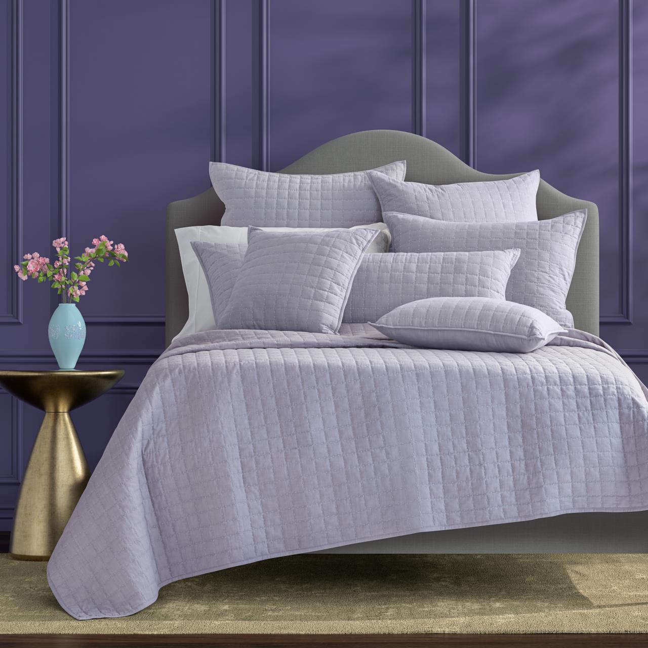 Caspian Lavender Quilt Set by J. by J Queen New York | Paul's Home Fashions