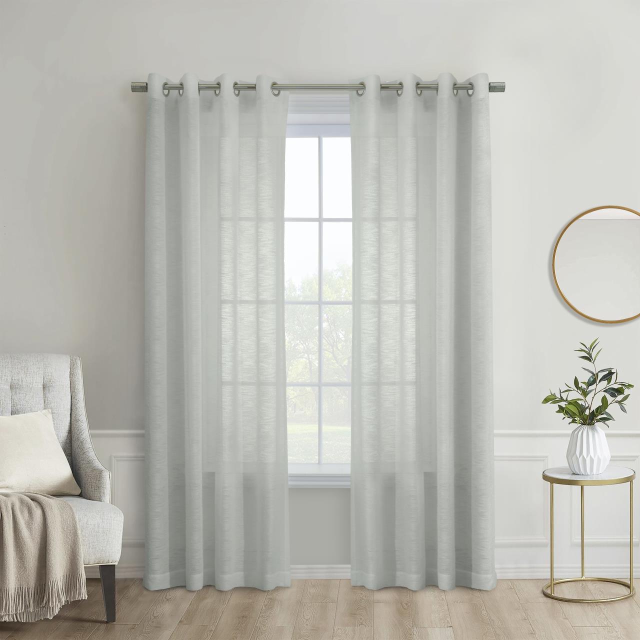 Boucle Sheer Grommet Curtain by Commonwealth | Paul's Home Fashions