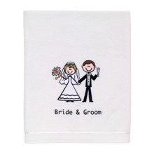 Bride & Groom Bath Towel - 021864271290