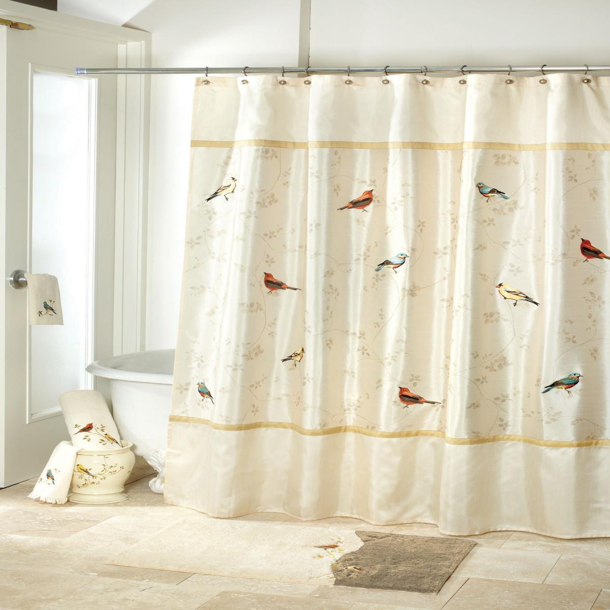 Gilded Birds Shower Curtain - 021864296583