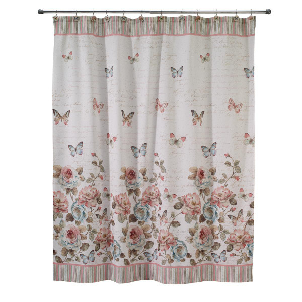 Butterfly Garden Shower Curtain - 021864360888
