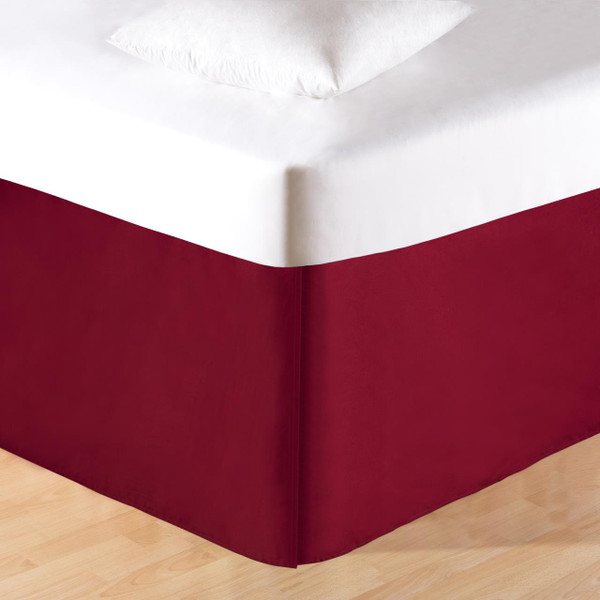 Solid Red Bed Skirt - 008246546818