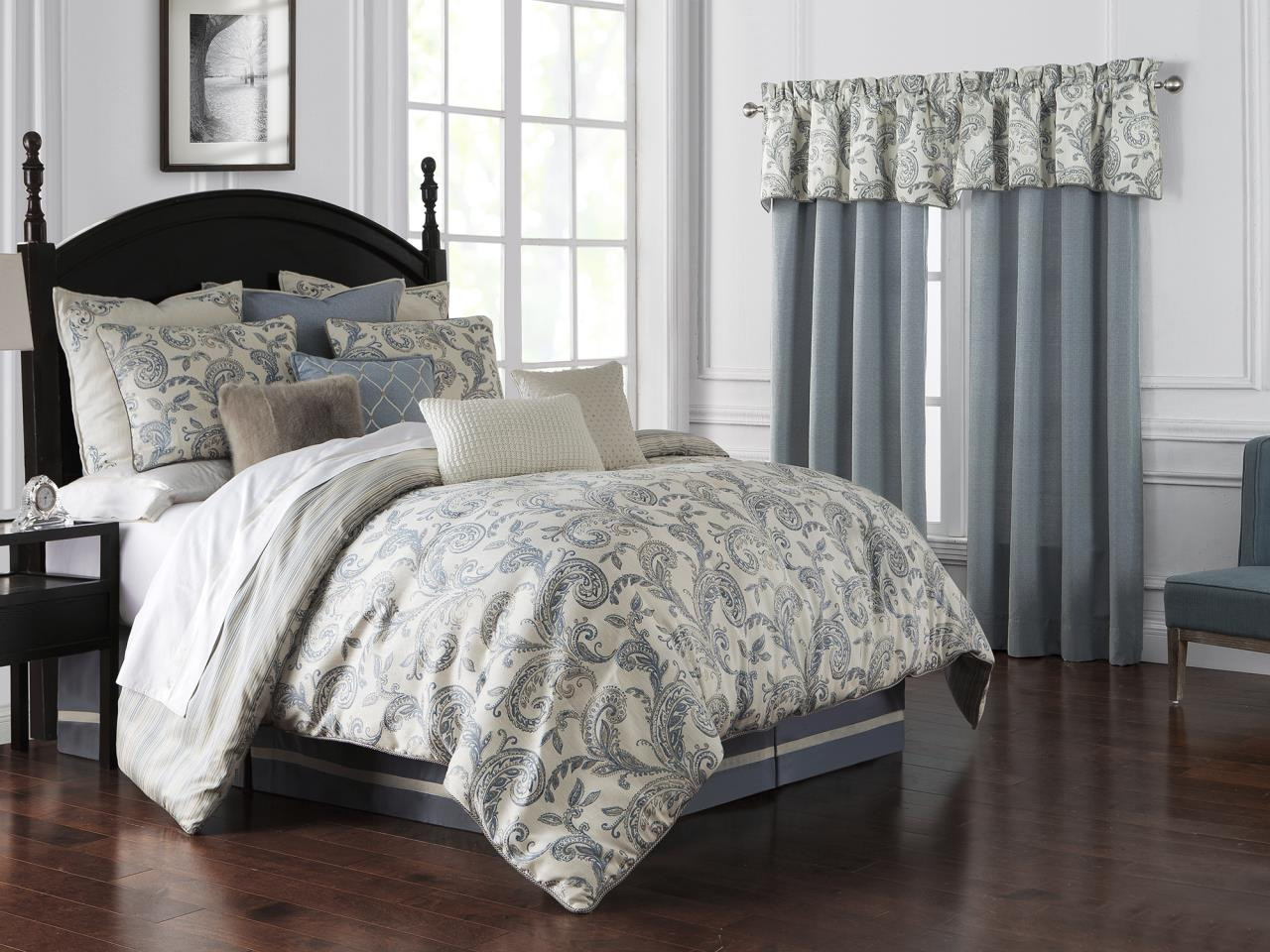 Florence Chambray Blue Bedding Collection -