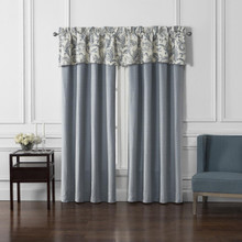 Florence Chambray Blue Curtains - 038992921737
