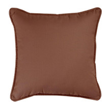 Brunswick Solid Brown Square Pillow - 013864100793