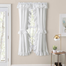 Classic Wide Ruffle Priscilla Curtains - 730462138347