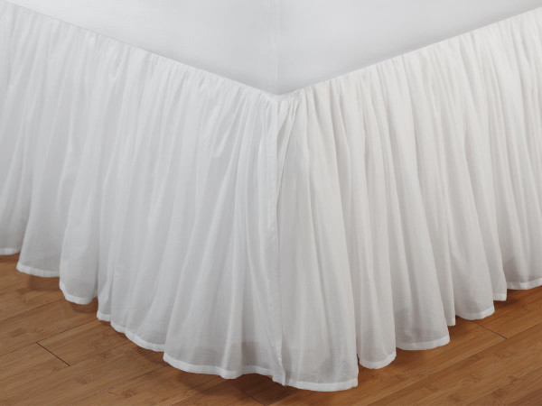 Cotton Voile Bed Skirt - 636047292612