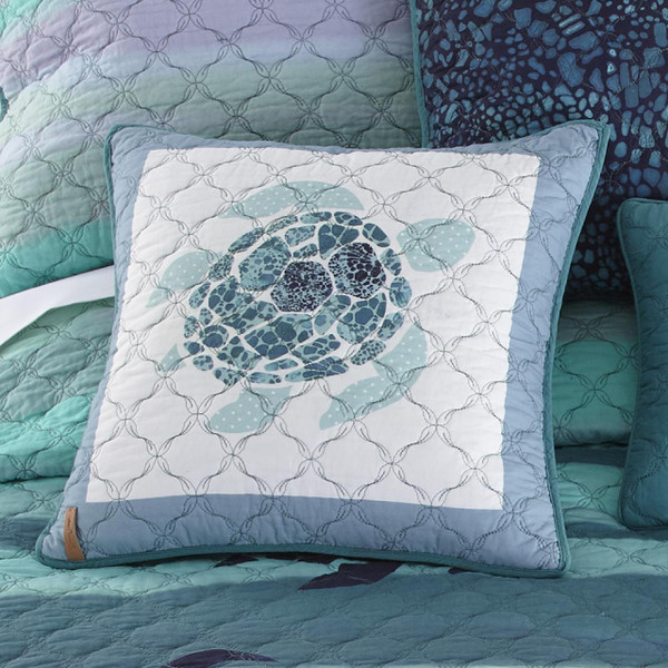 Summer Surf Sea Turtle Pillow - 754069870011