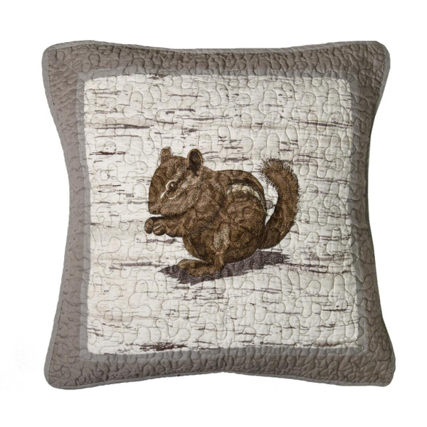 Birch Forest Chipmunk Pillow - 754069861156