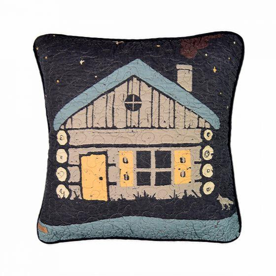 Moonlit Cabin Pillow - 754069612017