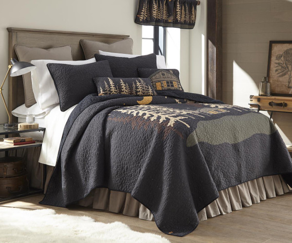 Moonlit Cabin Quilt Set -