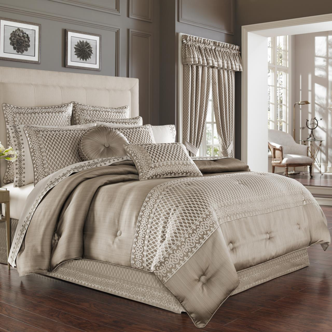 Beaumont Champagne Comforter Collection -