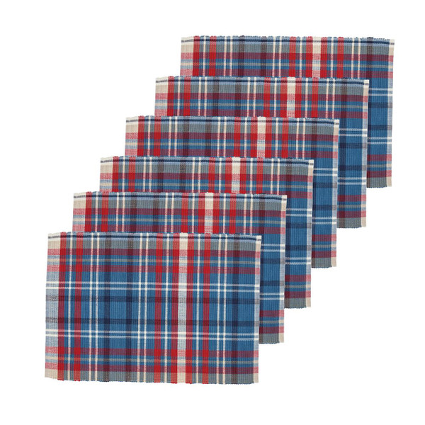 Rockwell Plaid Placemat Set - 008246555025