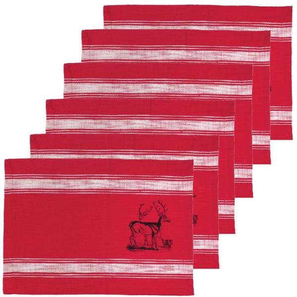 Stag Feed Sack Placemat Set - 008246544883