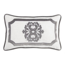 Oblong Gray Linen Pillow - 819652020447