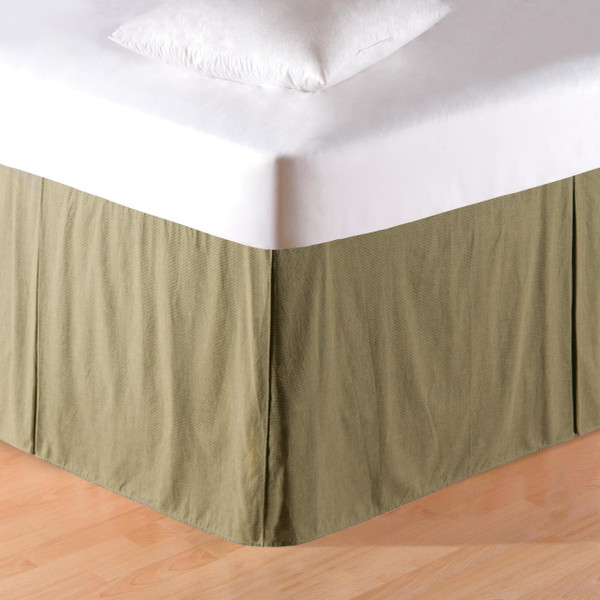Mini Green Plaid Bed Skirt - 008246398202