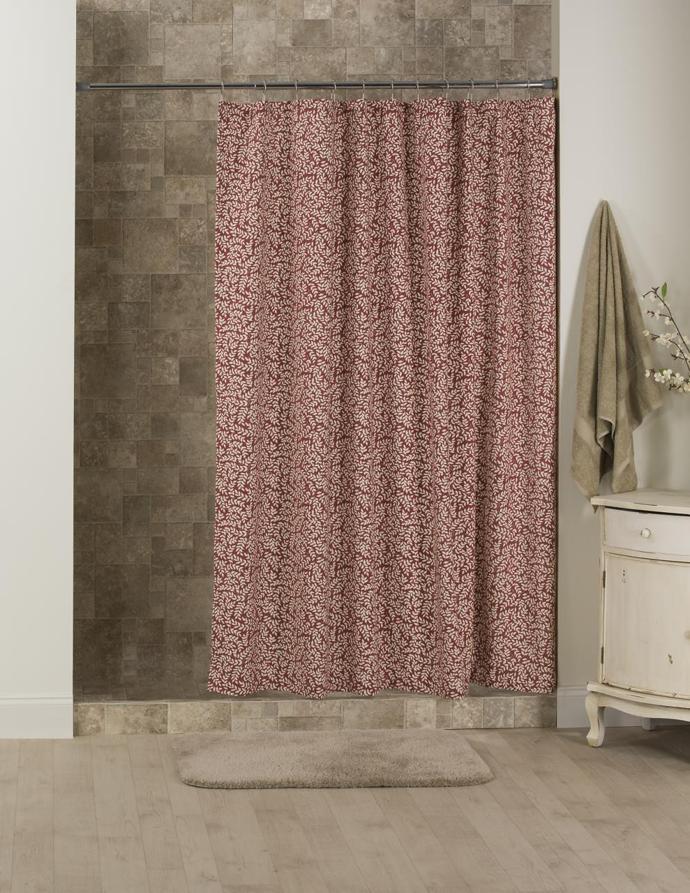 Bouvier Red Leaf Shower Curtain - 138641170988