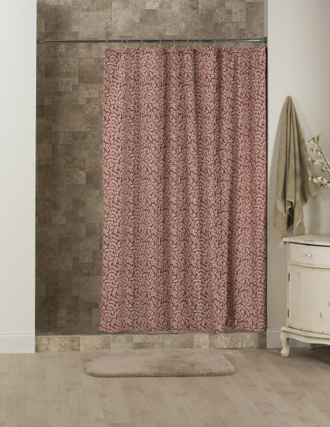 Bouvier Red Leaf Shower Curtain - 138641170988