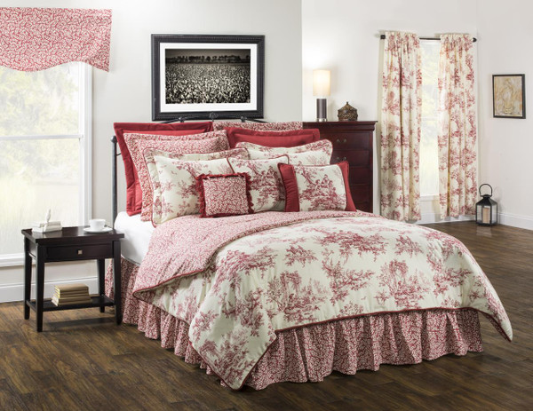 Bouvier Red Comforter Set - 138641166400
