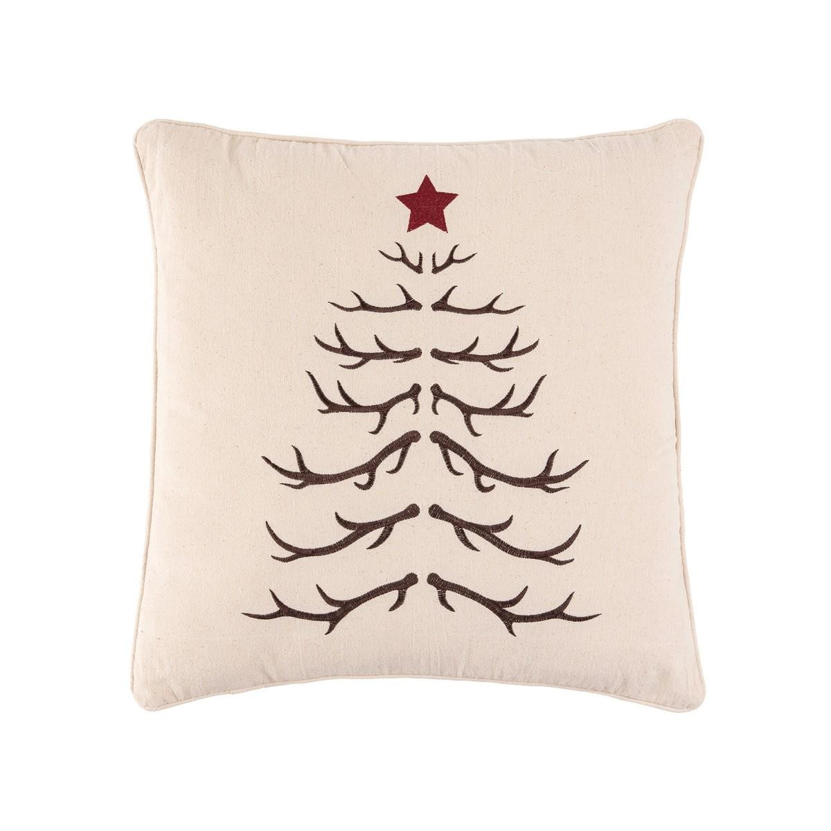 Antler throw outlet pillow